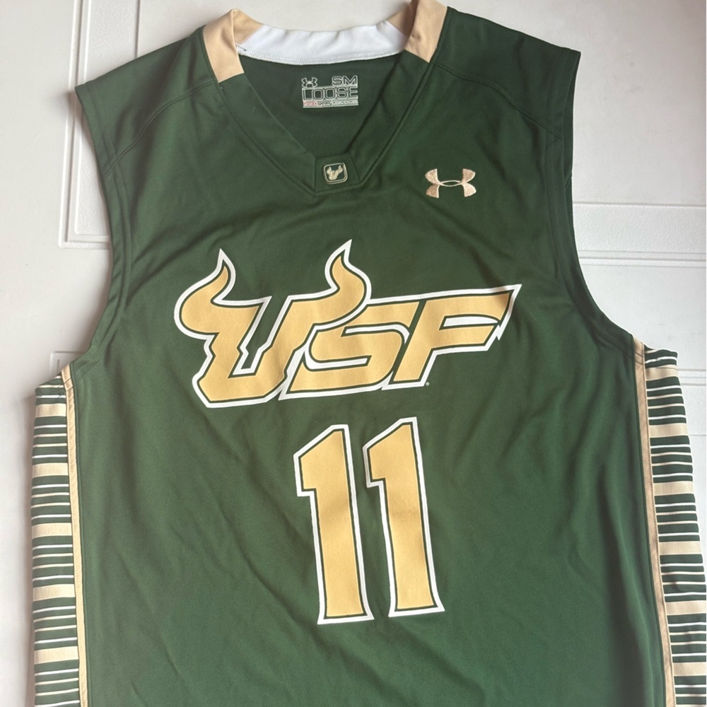 NWT Under Armour USF Replica Basketball Jersey Size S - Picture 1 of 6